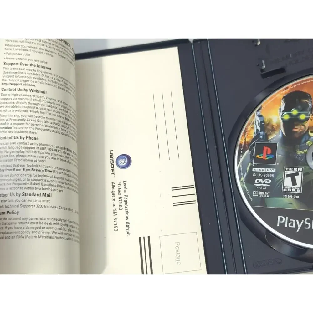 Tom Clancy's Splinter Cell: Pandora Tomorrow (Sony PlayStation 2, 2004) Complete